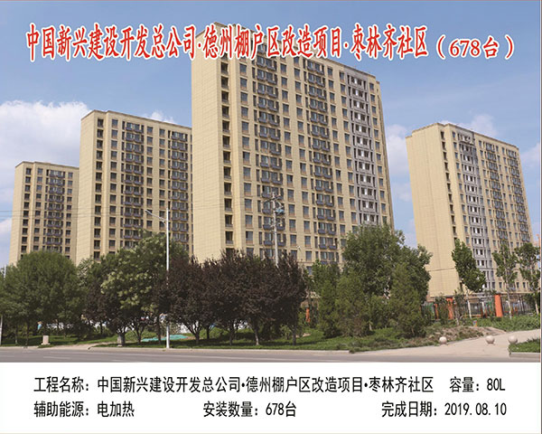中国新兴建设开发总公司 德州棚户区改造项目 枣林齐社区